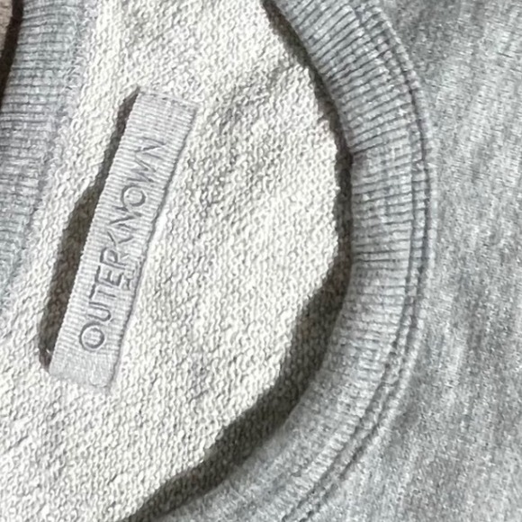 Outerknown Mens Gray Sweatshirt Raglan Long Sleeve Crewneck Pullover Casual - Picture 7 of 9